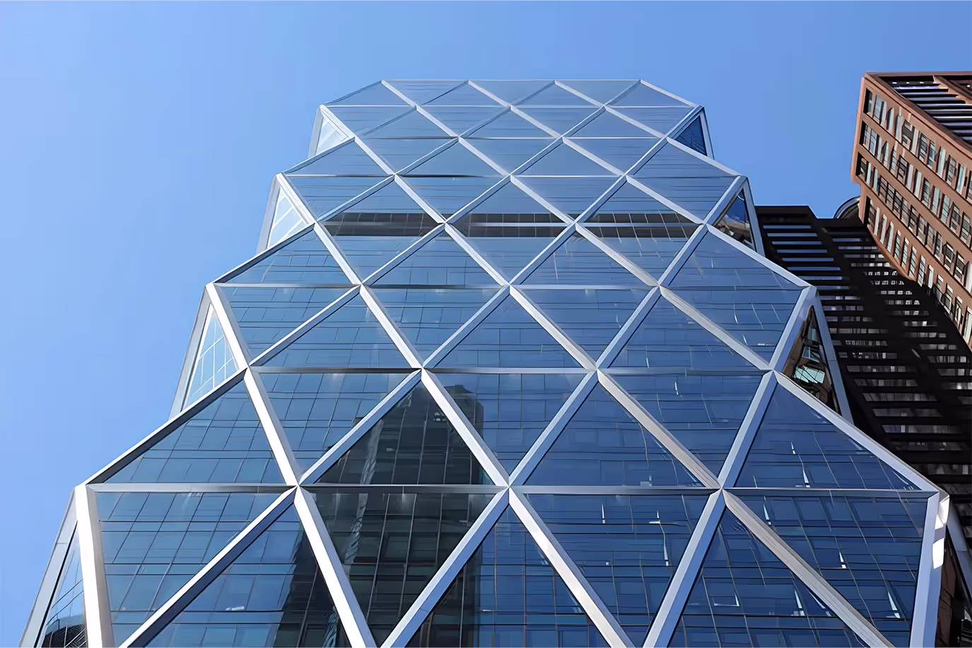 Hearst Tower nano glass platform